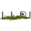 backyard sanctuary cluster fence wheel