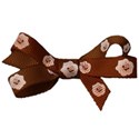 brown rose ribbon