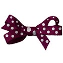 pink spotty bow
