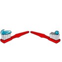 red toothbrushes