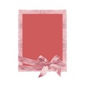 pink portrait bow frame