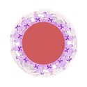violet and pink circle frame