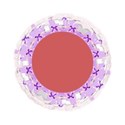 violet and pink circle frame