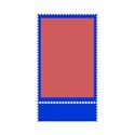 stamp frame 03 blue
