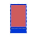 stamp frame 03 blue