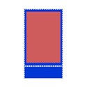 stamp frame 03 blue