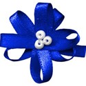 bow flower blue