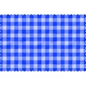 scalloped matte blue