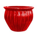 glazed red pot