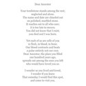 dear ancestor poem