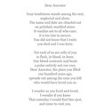 dear ancestor poem