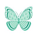 green butterfly