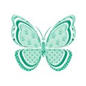 green butterfly