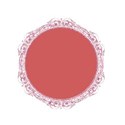 frame glitter pink circle