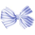 bow blue striped