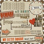 MY LiTTLE DOGGIE WORD ART (with bonus paper!)