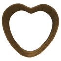 heart frame brown
