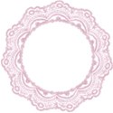 pink round frame