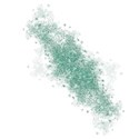 glitter spill teal