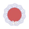 blue round frame bow