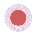 girl christening frame