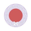 lilac christening wedding frame