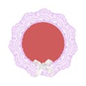 lilac lace frame