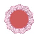 pink frame round