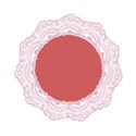 pink round frame