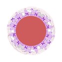 violet and pink circle frame