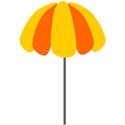 Beach Umbrella #2 - Yellow.Orange