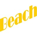 Word Art - Beach Yellow