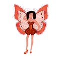 orange diamonte fairy