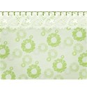 green blanket stitch lace layering  paper