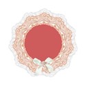 white orange icing frame