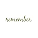 remember