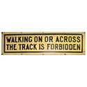 track sign forbidden