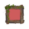 frame wood ivy