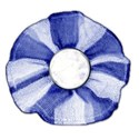 blue rosette