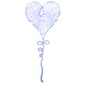 blue heart balloon
