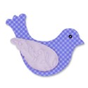 white blue bird
