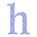 blue h