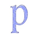 p blue