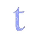 t blue