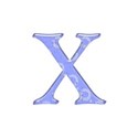 x blue