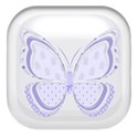 blue butterfly button