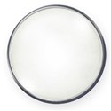 silver rim white bead