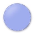 blue stitched button