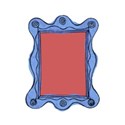 funky water colour frame
