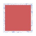 white fower blue frame